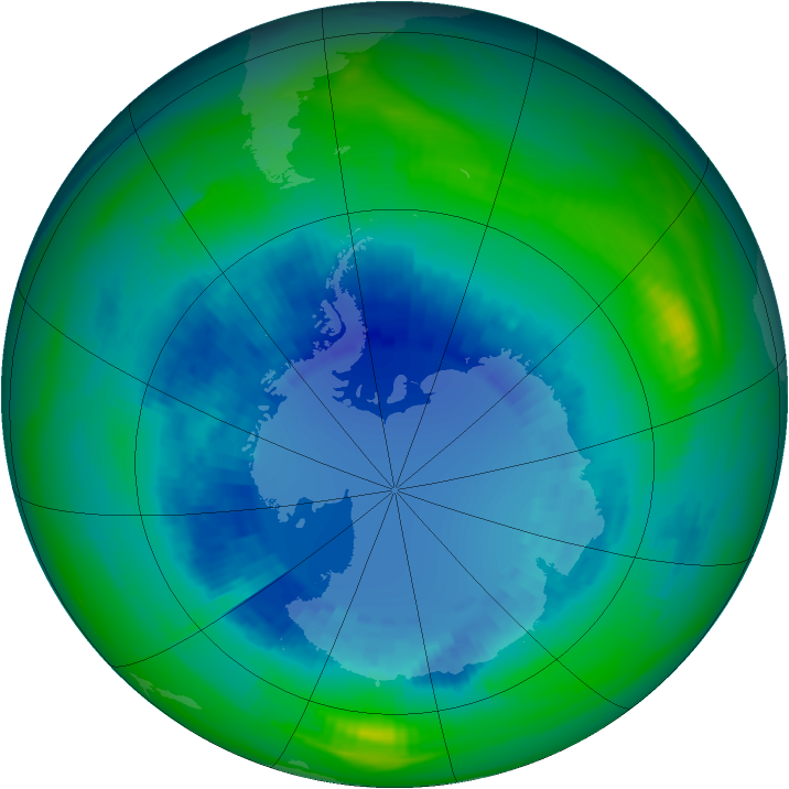 Ozone Map 1987-08-30